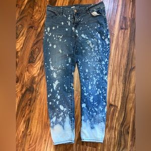 Old Navy bleached skinny jeans, size 14